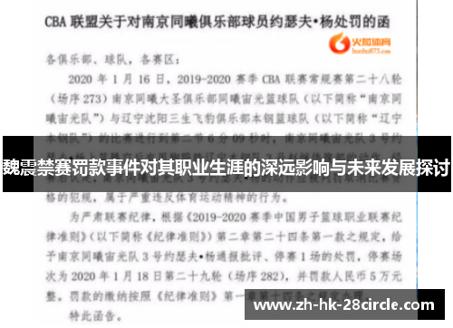 魏震禁赛罚款事件对其职业生涯的深远影响与未来发展探讨 魏震禁赛罚款事件对其职业生涯的深远影响与未来发展探讨